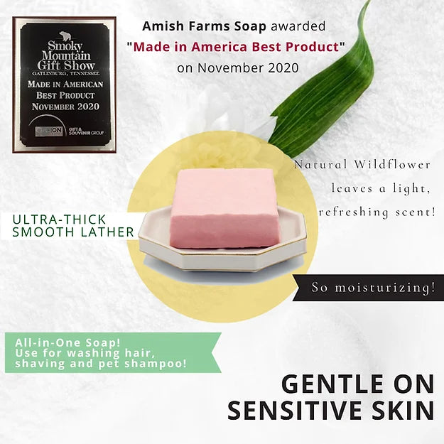 Amish Farms Soap 5 Bar Bag, Random Colours.